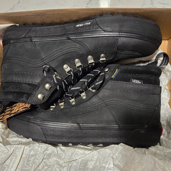 VANS Sk8-Hi MTE-2 Shoe Black Iguchi New Men Boots Blackout SIZE 10.0 MENS - Picture 2 of 11